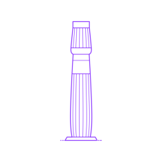 Buildings Stone Columns Egyptian Lotus Bud Silhouette Svg Vector, Free Vectors File